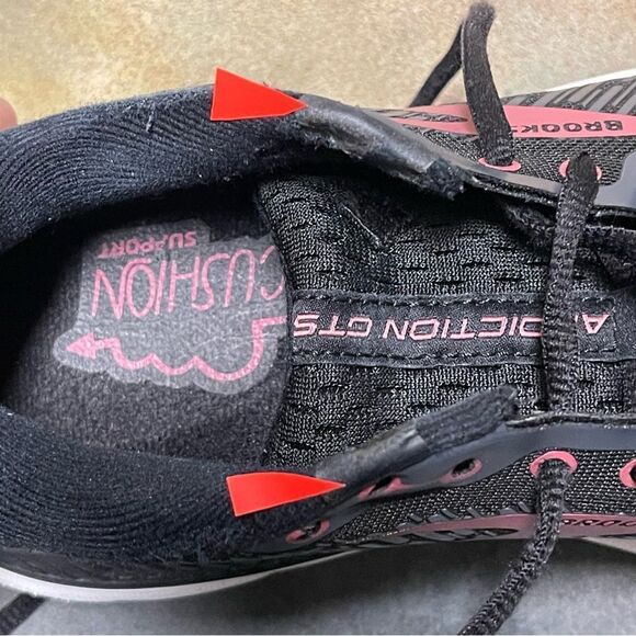 Brooks Addiction GTS 15 Women's Black Narrow Running Shoes Size 7.5 (2A) - Picture 5 of 16